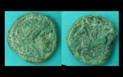 Macedon, King Philip II, Apollo with Youth on Horseback Left reverse
